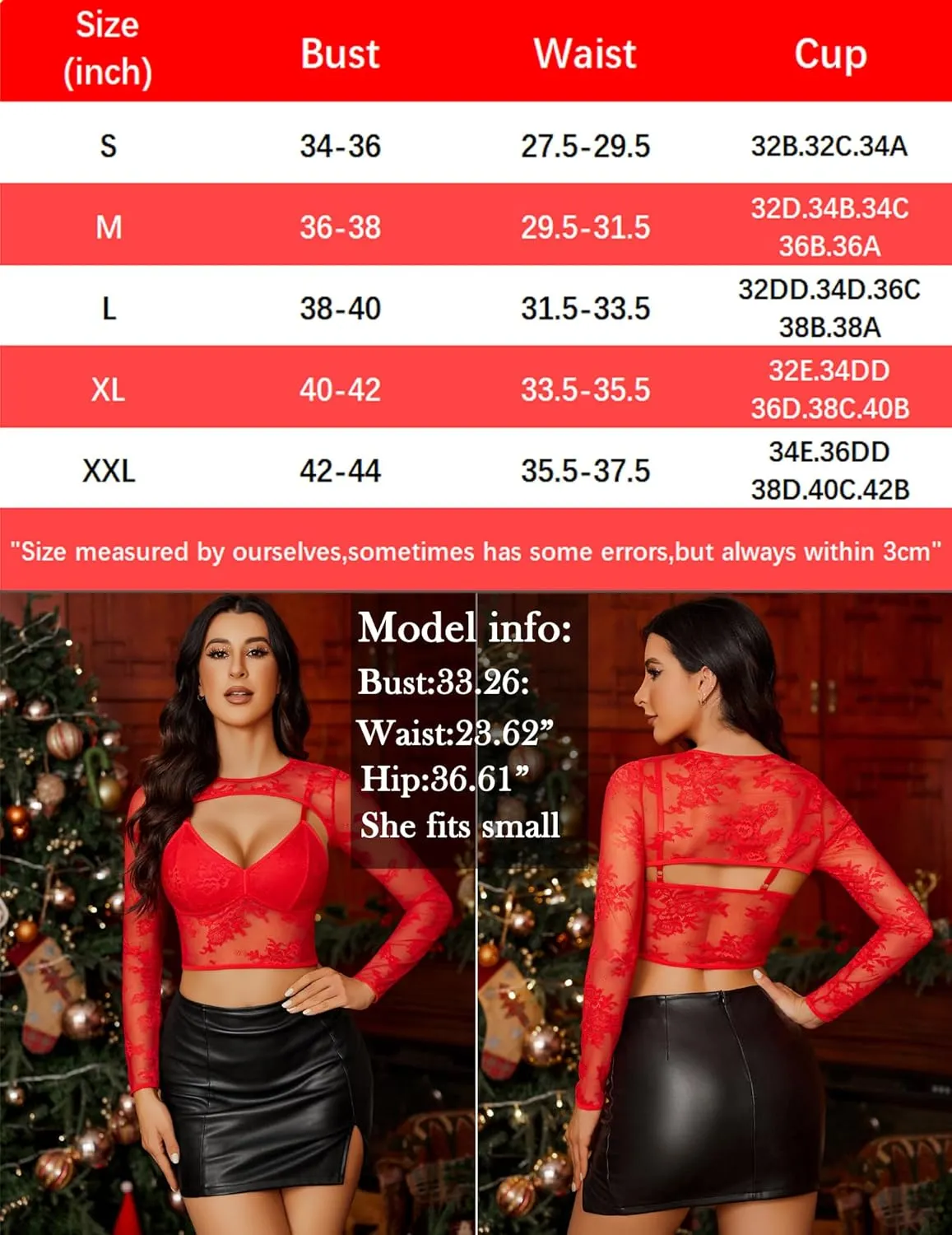 Avidlove Lace Top for Women Long Sleeve Mesh Top 2 Piece Cami Top with Shrug Crew Neck Tops Sheer Blouse See Through Crop Top