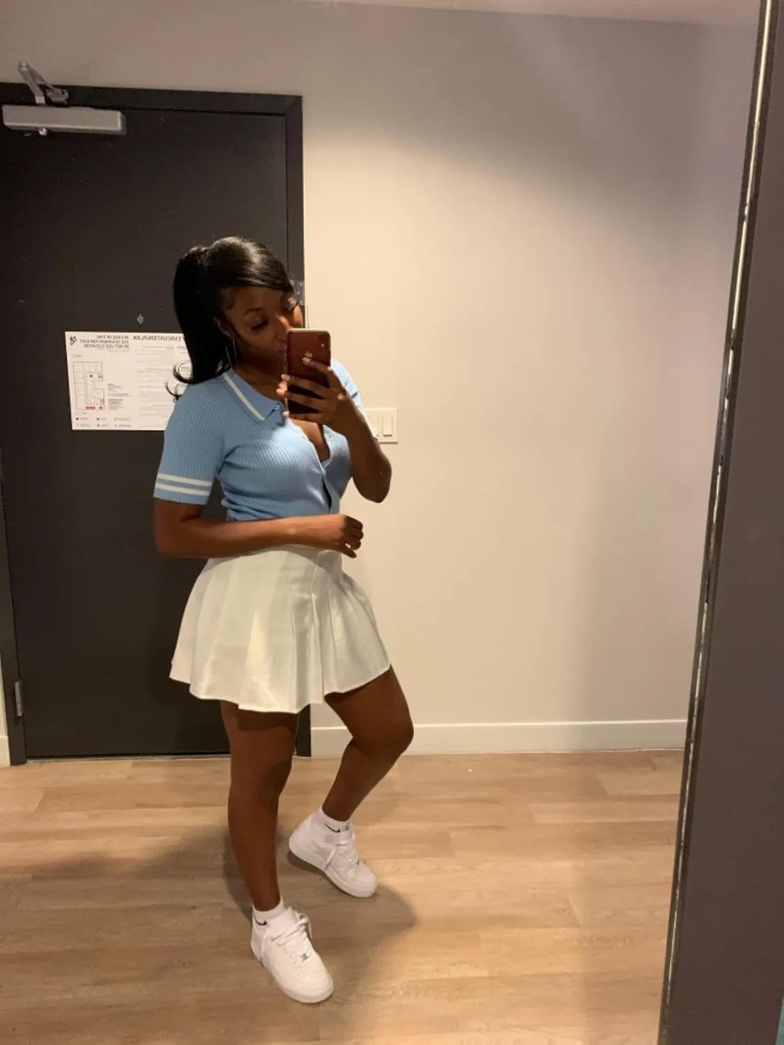 Girstunm Women's Pleated Skirt Mini Skater Basic Skirts High Waist School Girls Uniform Short Cheerleader Skirt