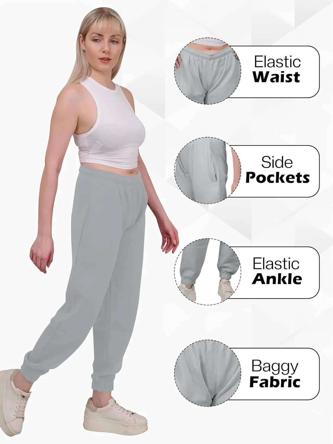 Love My Fashions Sweatpants Women Baggy High Waisted Casual Pajama Pants Jogger Fleece Bottoms Spring Outfits for Women 2025