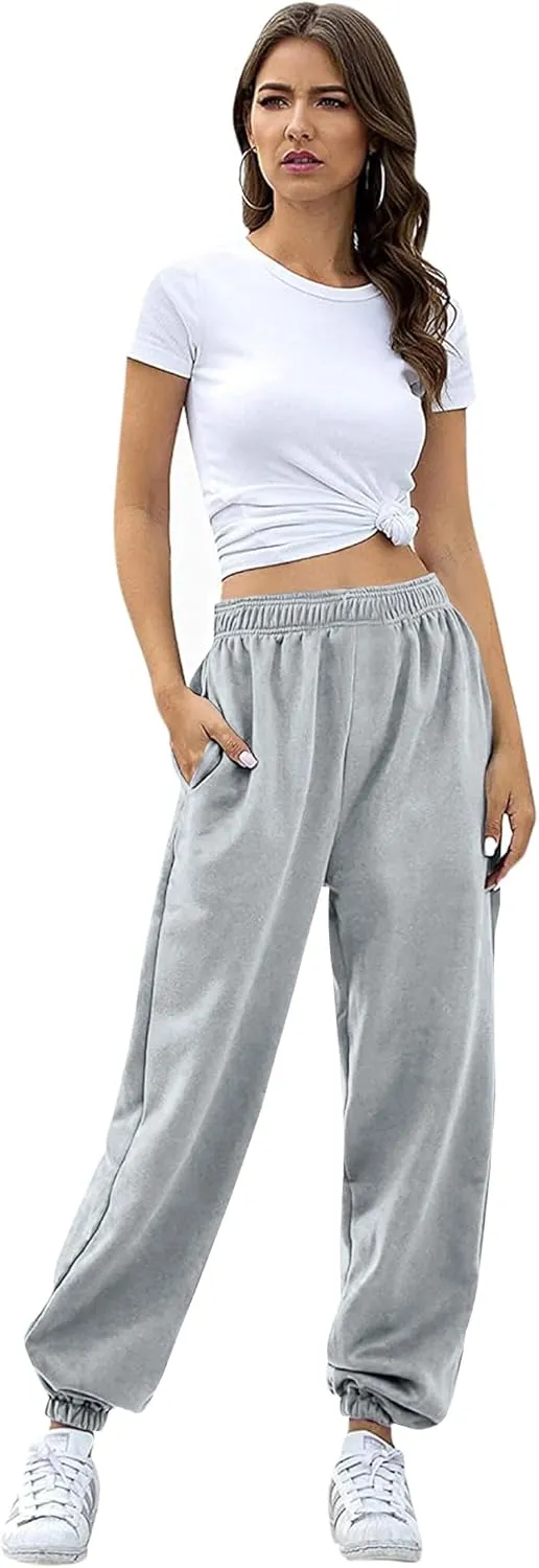 Love My Fashions Sweatpants Women Baggy High Waisted Casual Pajama Pants Jogger Fleece Bottoms Spring Outfits for Women 2025