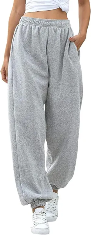 Love My Fashions Sweatpants Women Baggy High Waisted Casual Pajama Pants Jogger Fleece Bottoms Spring Outfits for Women 2025