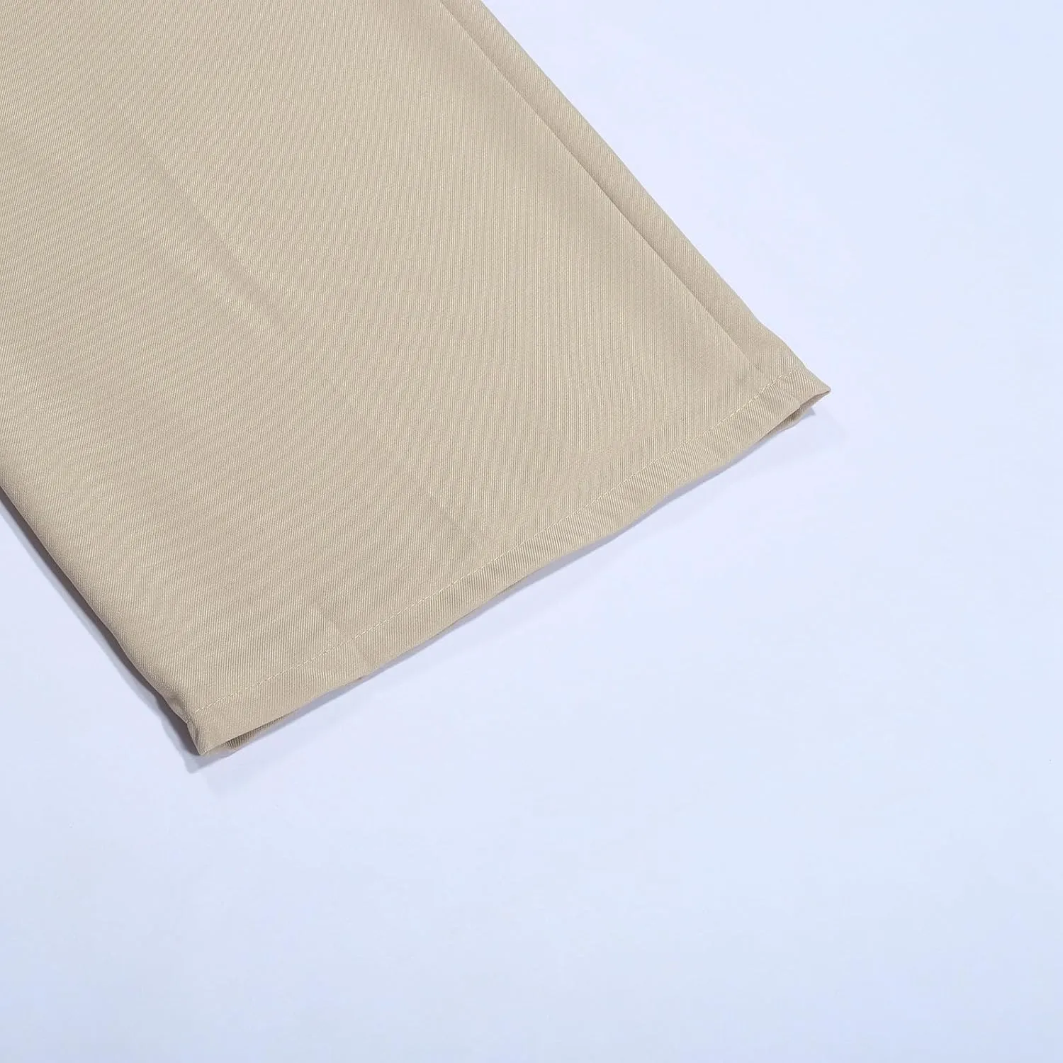 Mens Dress Pants Wide Leg Pleat Front Long Pants High Waisted Button Zipper Fly Suit Trousers Business Work Clothes