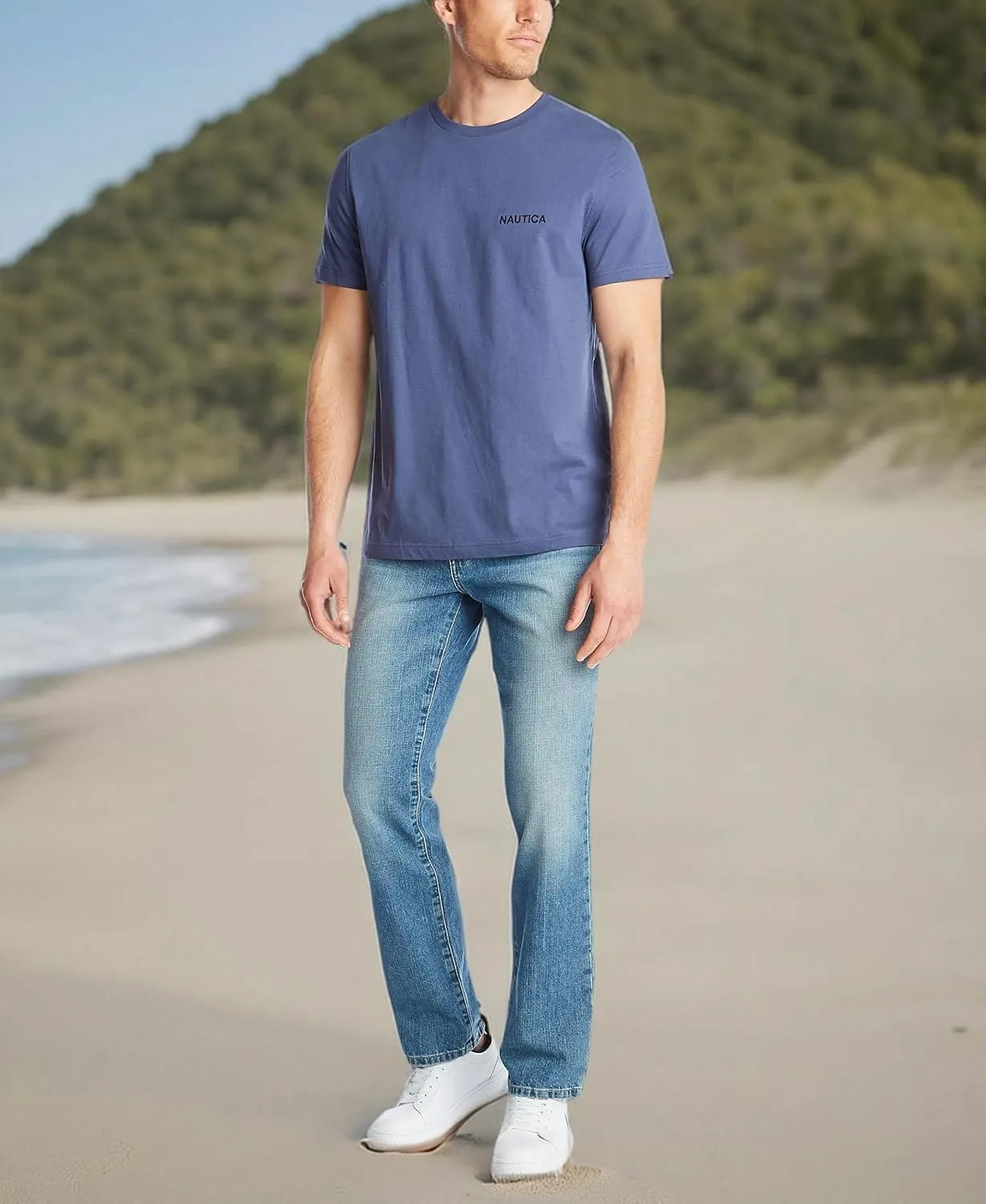 Nautica Men's Short Sleeve Solid Crew Neck T-Shirt