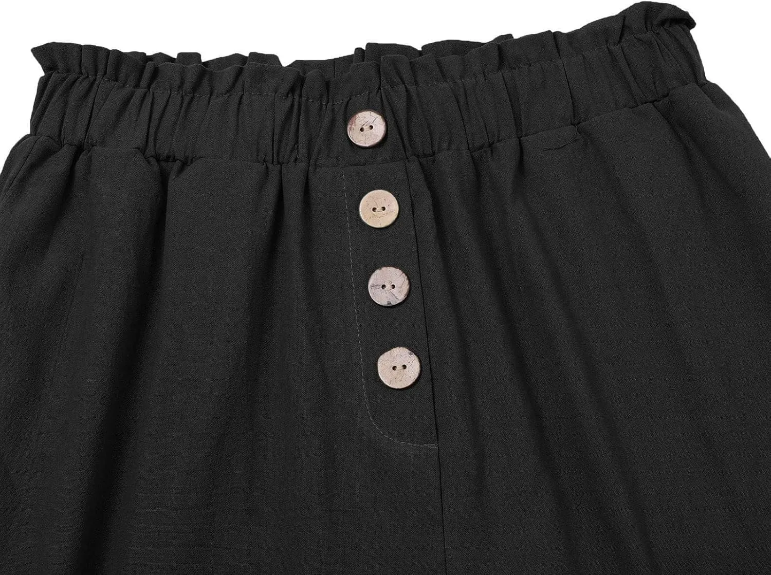Womens Casual Pants Summer Dressy Business High Waist Paperbag Cropped Pants Work Slim Tapered Trousers